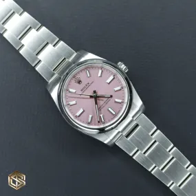 Rolex Oyster Perpetual 34 124200 Pink Dial 2022 Unworn Watch