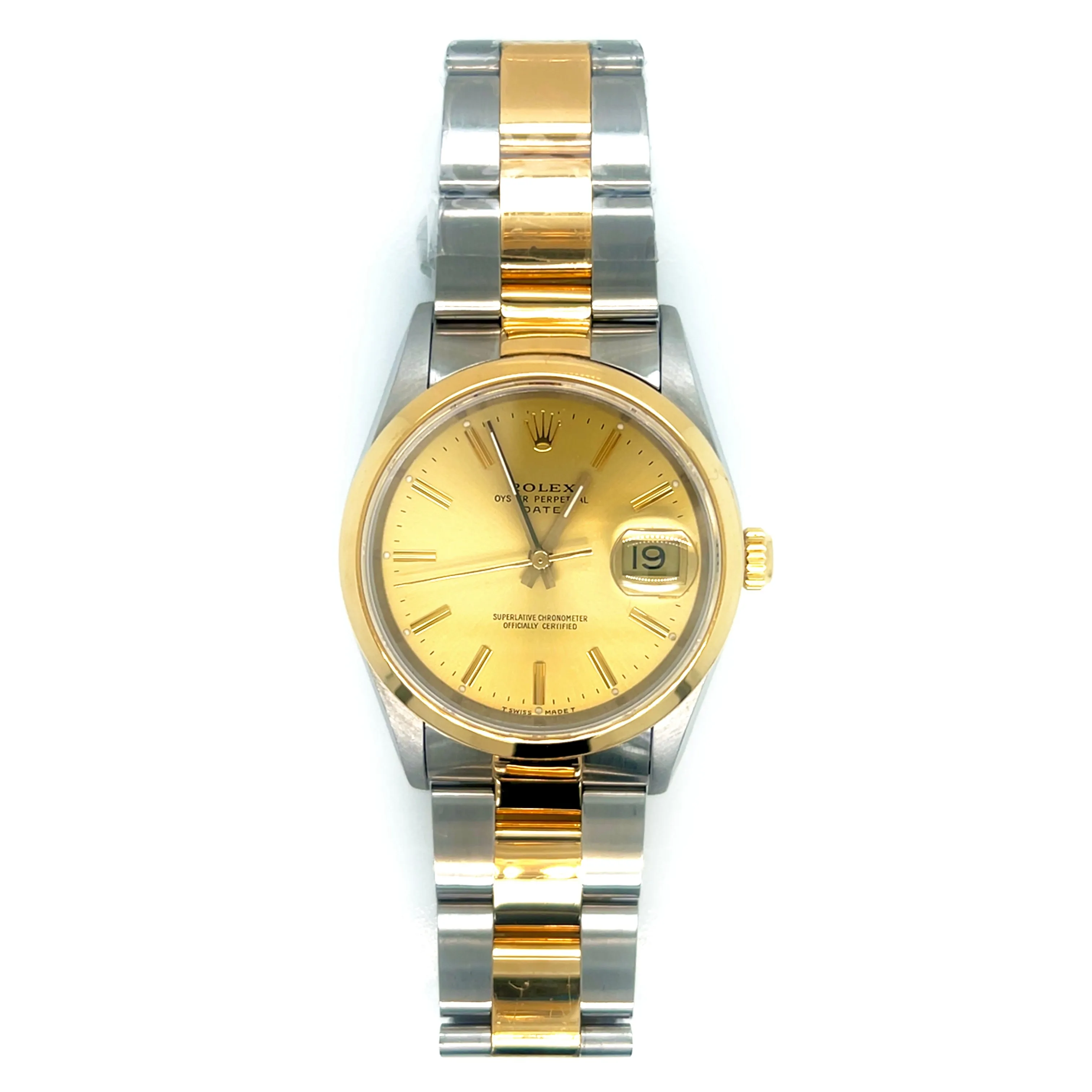 Rolex Oyster Perpetual 34MM Champagne Dial