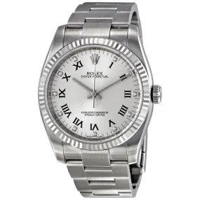 Rolex Oyster Perpetual 36 mm Silver Dial Stainless Steel Bracelet Automatic Men's Watch 116034SDO