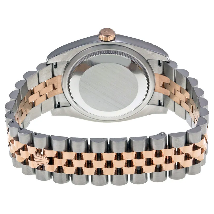 Rolex Oyster Perpetual Datejust 36 Black Dial Stainless Steel and 18K Everose Gold Jubilee Bracelet Automatic Men's Watch 116201BKDJ