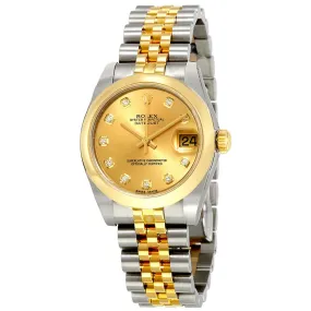 Rolex Oyster Perpetual Datejust Champagne Dial Automatic Stainless Steel and 18 Carat Yellow Gold Watch 178243CDJ