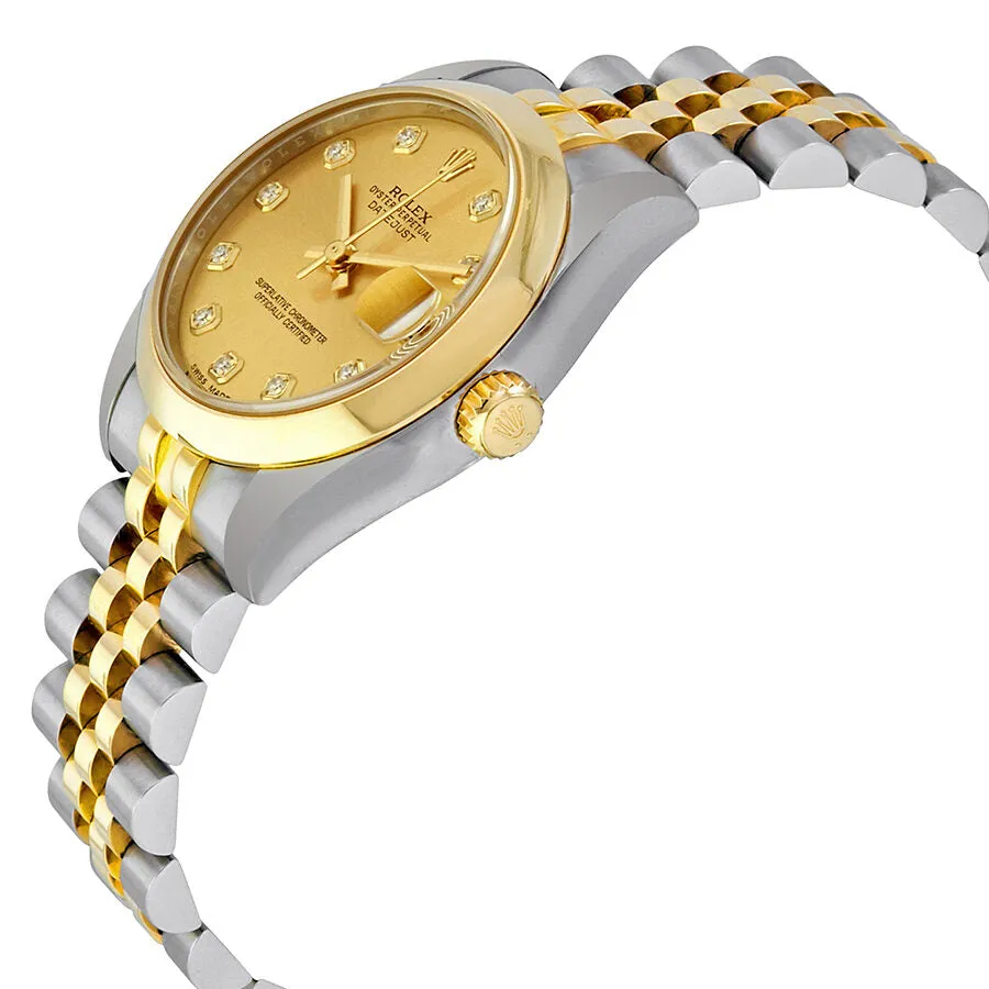 Rolex Oyster Perpetual Datejust Champagne Dial Automatic Stainless Steel and 18 Carat Yellow Gold Watch 178243CDJ