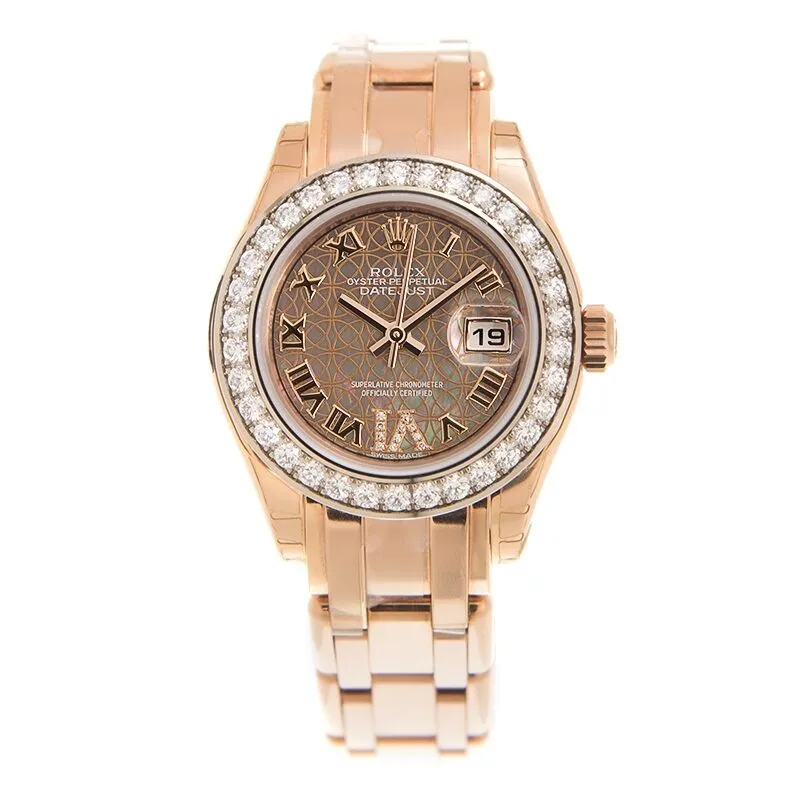 Rolex Pearlmaster Automatic Diamond Watch 80285MRDP 80285 MRDP