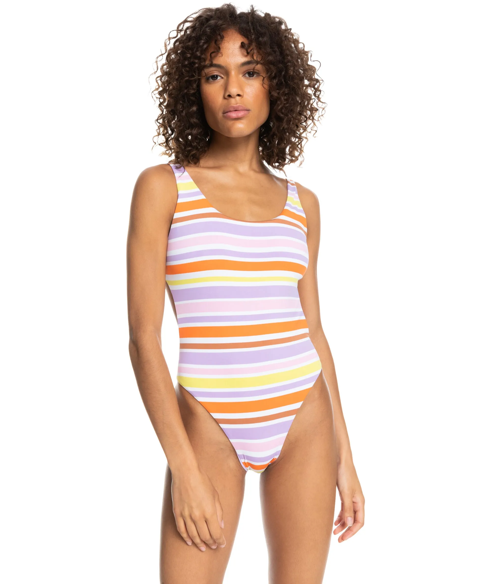 Roxy Surf.Kind.Kate. One Piece-Bright White Aloha Stripe