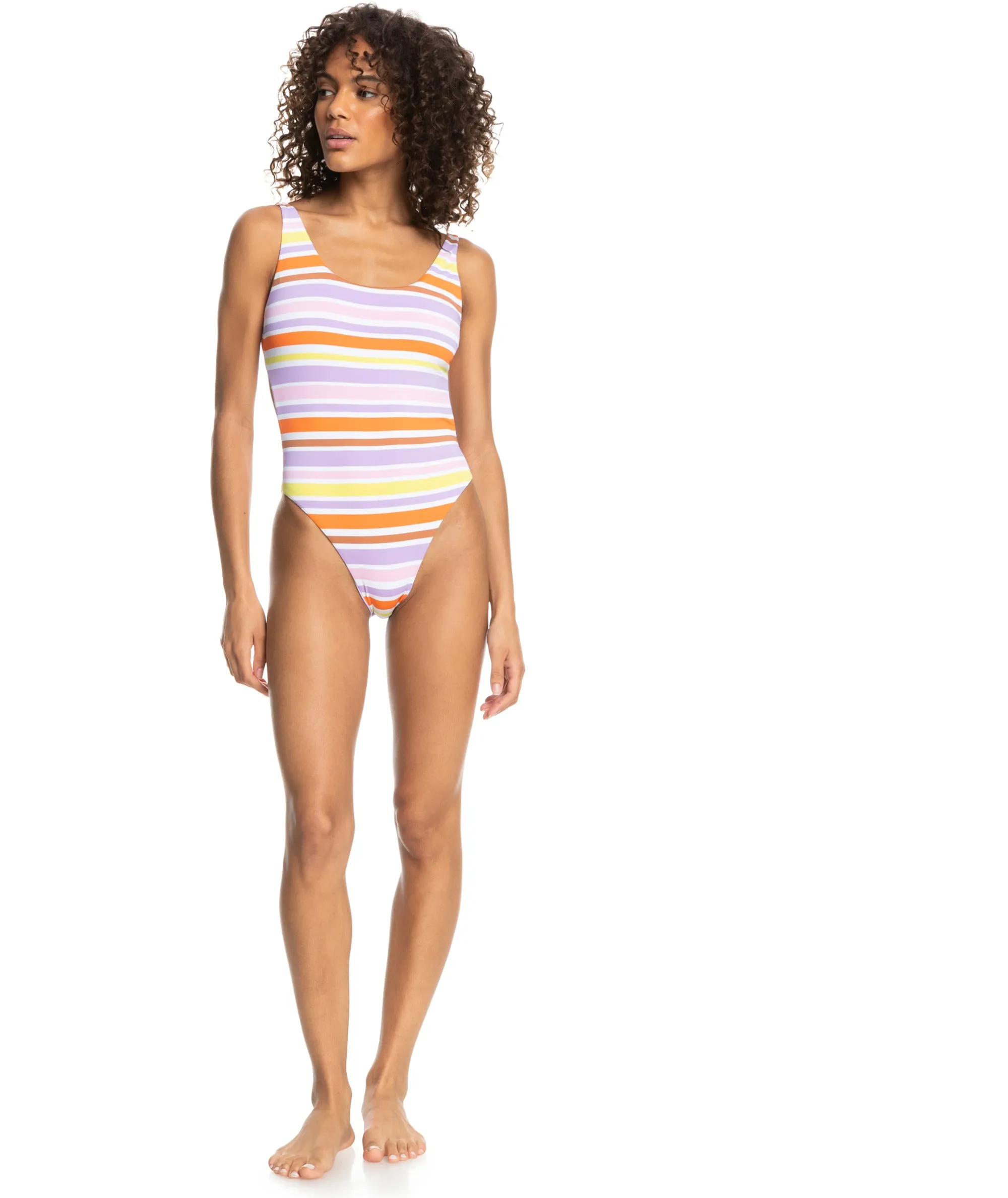 Roxy Surf.Kind.Kate. One Piece-Bright White Aloha Stripe