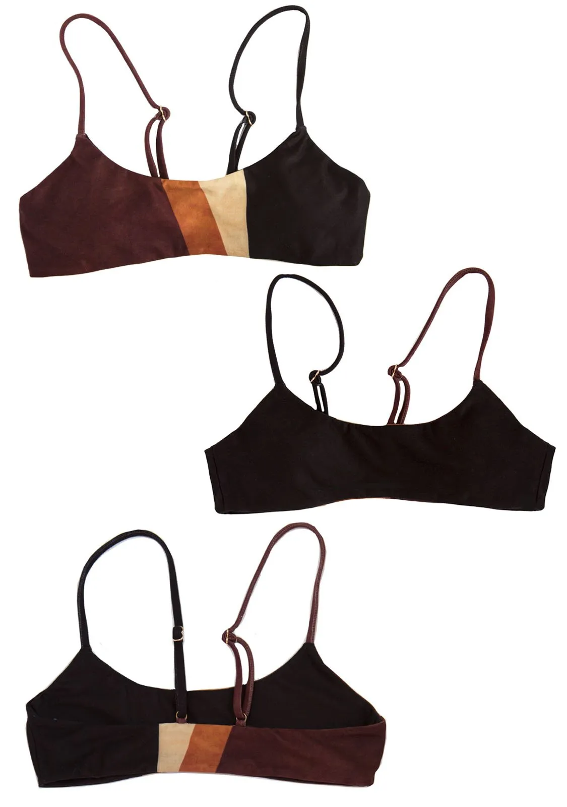SAHARA - Reversible SCOOP BIKINI TOP