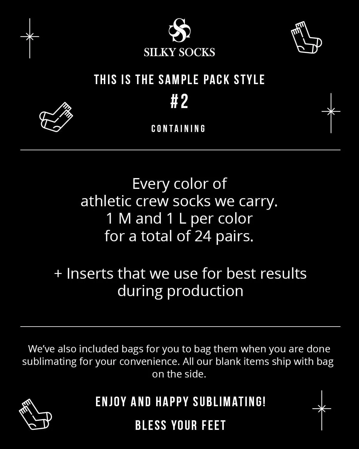 Sample Packs of Socks