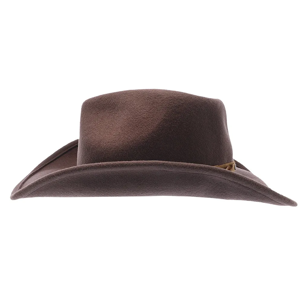 Shetland - Walrus Hats Dark Brown Wool Felt Cowboy Hat - H7013