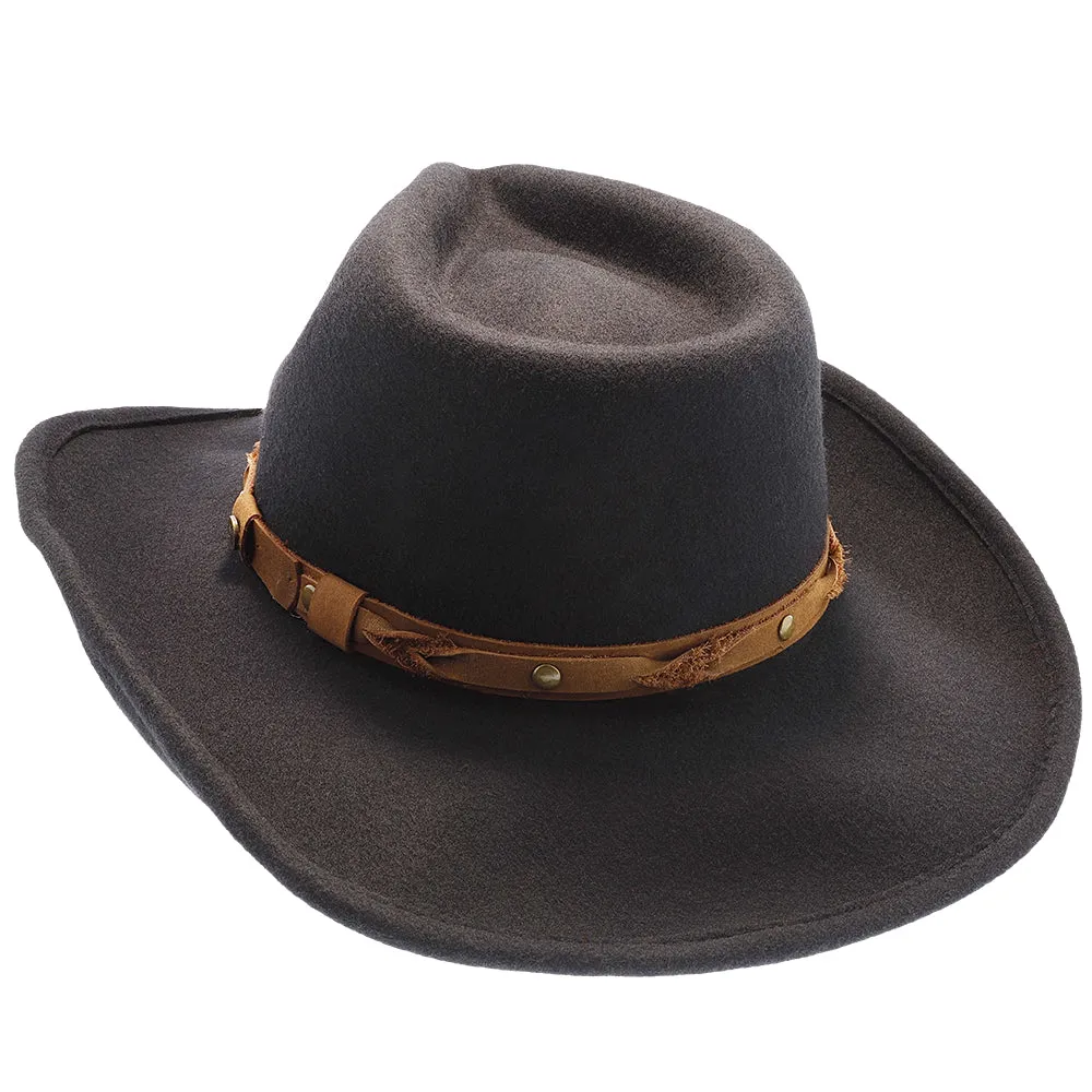 Shetland - Walrus Hats Dark Brown Wool Felt Cowboy Hat - H7013