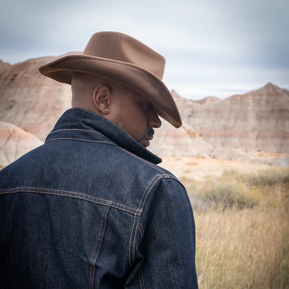 Shetland - Walrus Hats Dark Brown Wool Felt Cowboy Hat - H7013