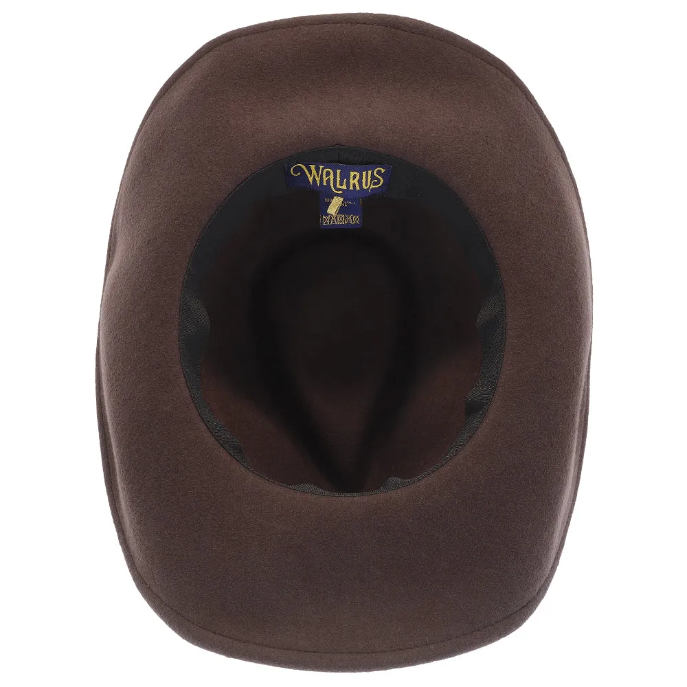 Shetland - Walrus Hats Dark Brown Wool Felt Cowboy Hat - H7013