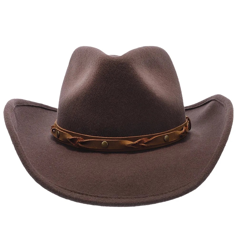 Shetland - Walrus Hats Dark Brown Wool Felt Cowboy Hat - H7013