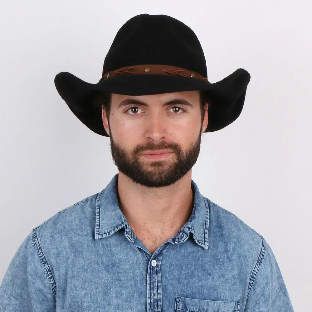 Shetland - Walrus Hats Dark Brown Wool Felt Cowboy Hat - H7013
