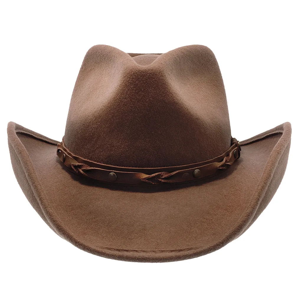 Shetland - Walrus Hats Dark Brown Wool Felt Cowboy Hat - H7013