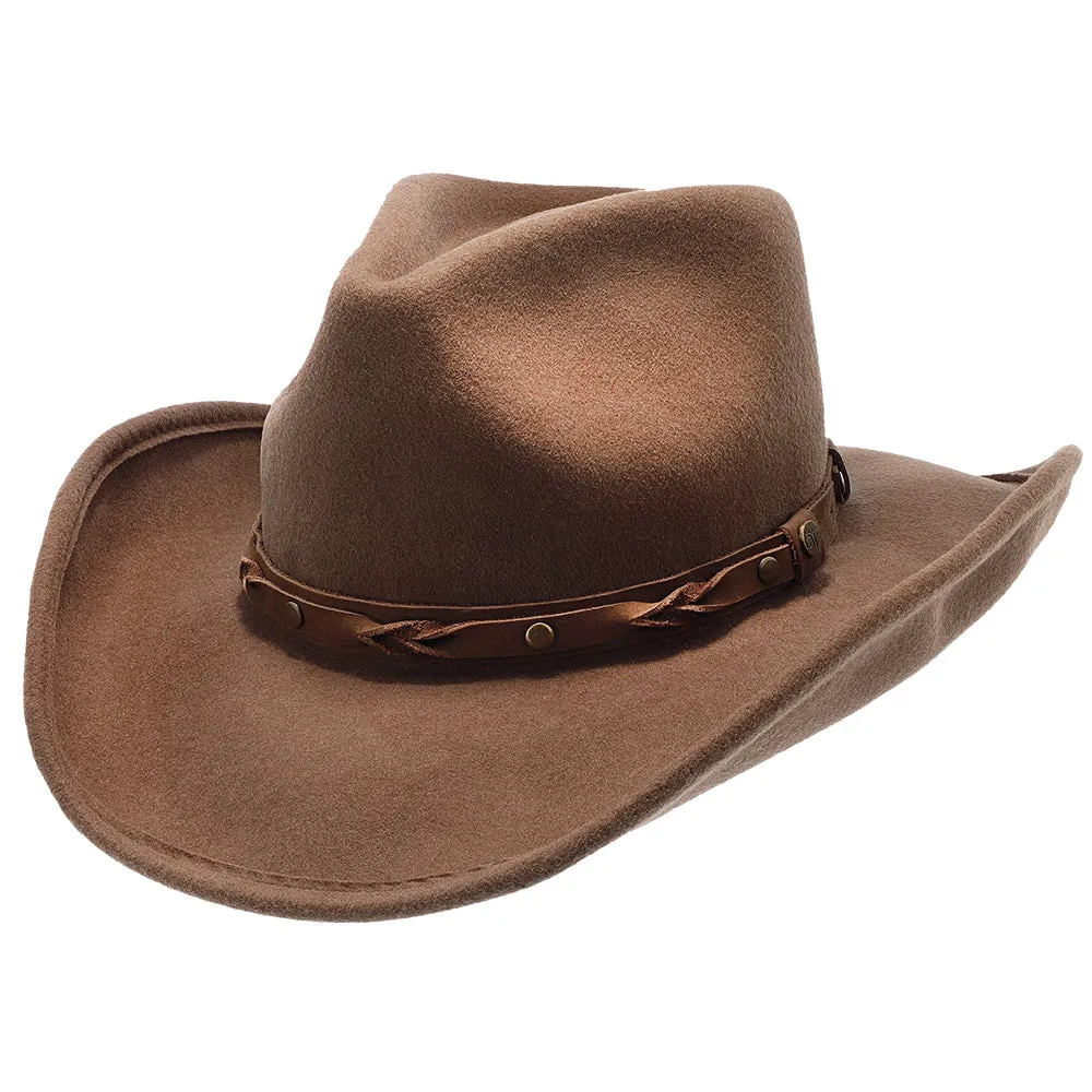 Shetland - Walrus Hats Dark Brown Wool Felt Cowboy Hat - H7013