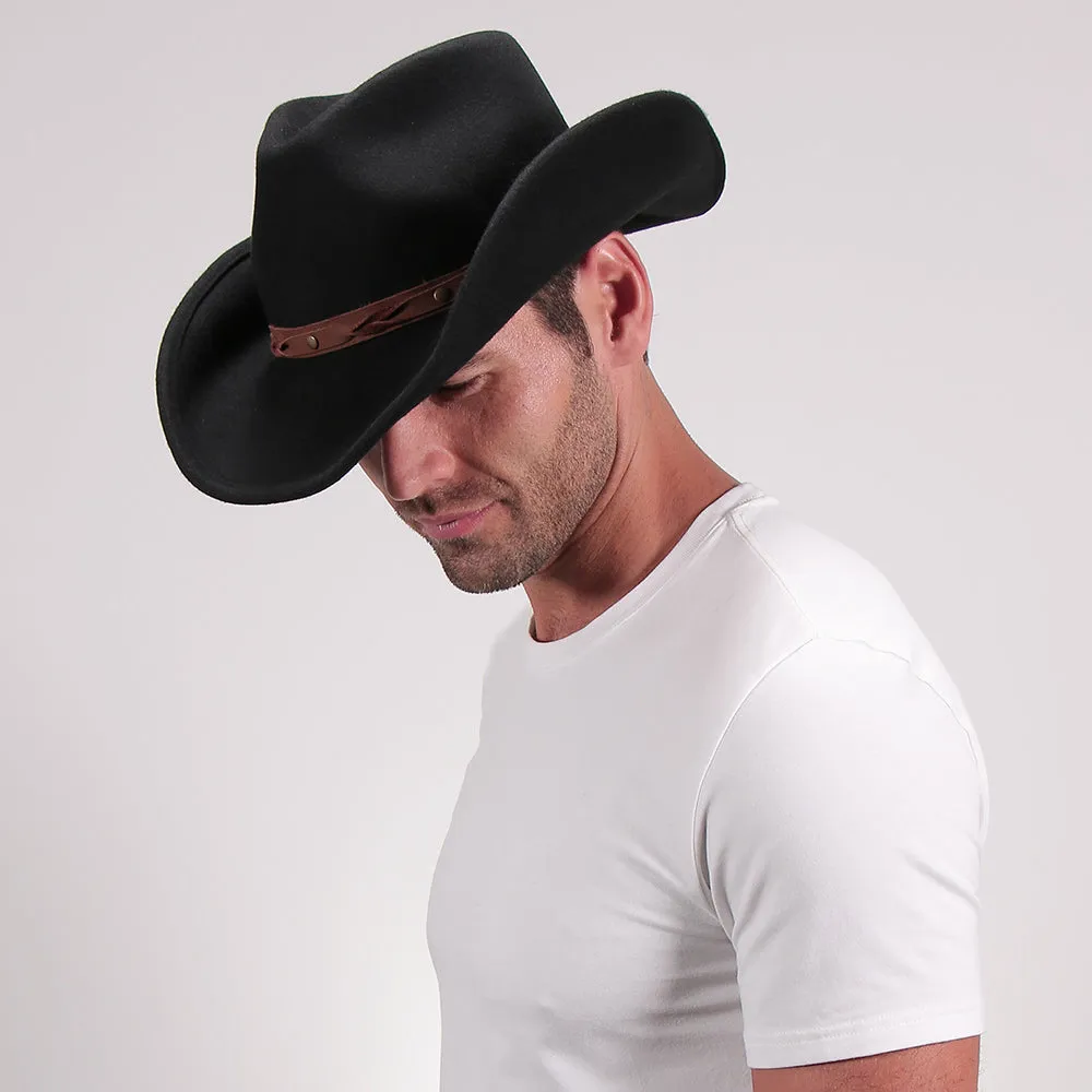 Shetland - Walrus Hats Dark Brown Wool Felt Cowboy Hat - H7013