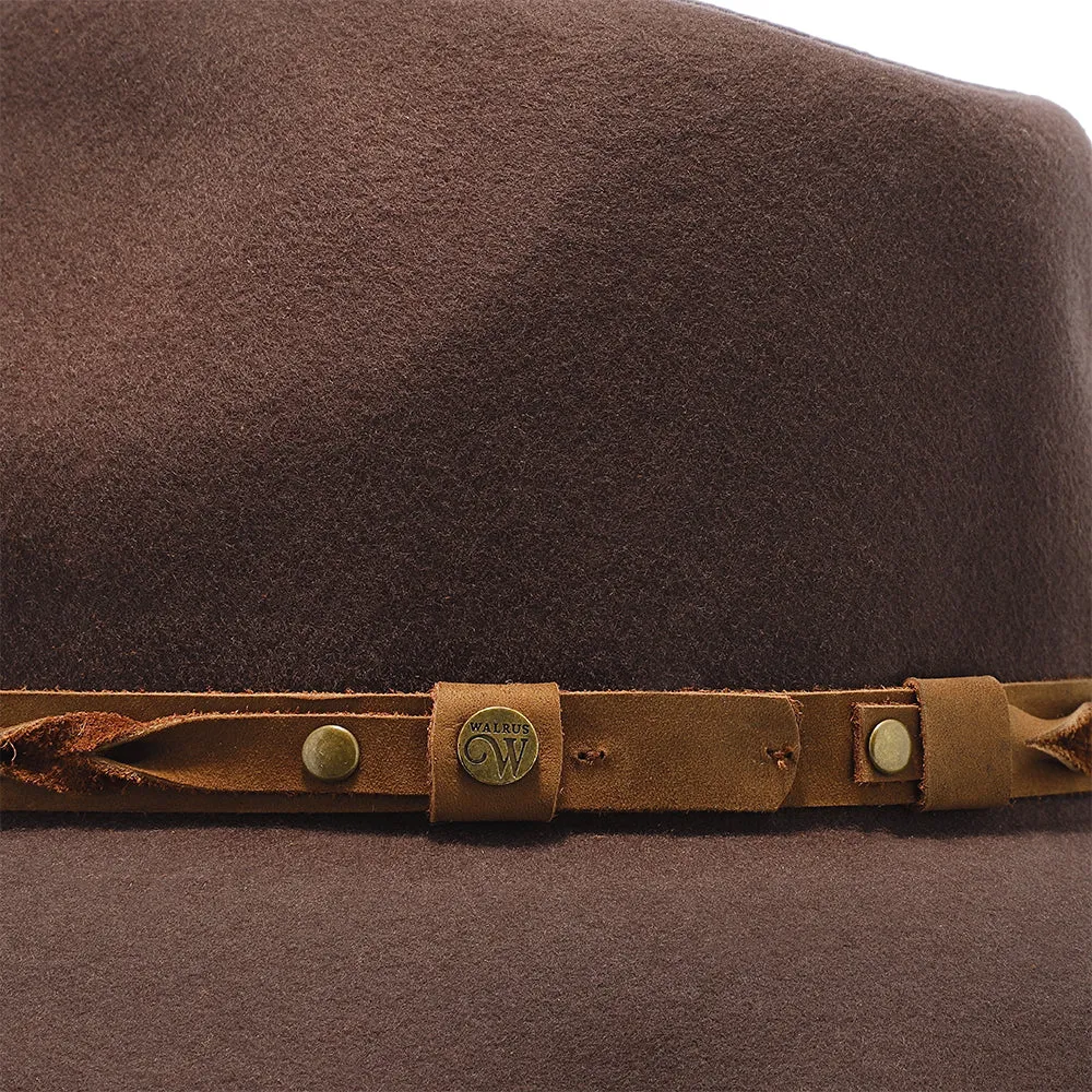 Shetland - Walrus Hats Dark Brown Wool Felt Cowboy Hat - H7013