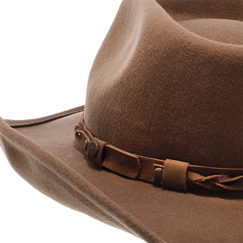 Shetland - Walrus Hats Dark Brown Wool Felt Cowboy Hat - H7013