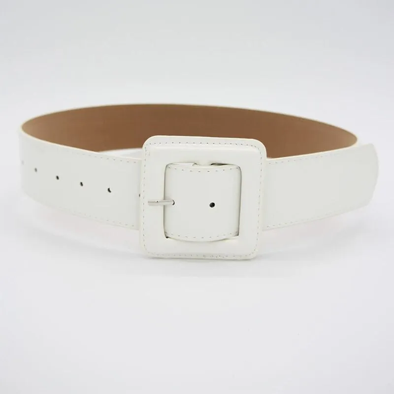 Shiny Plus Size Vegan Leather Wide Adjustable Waist Belts
