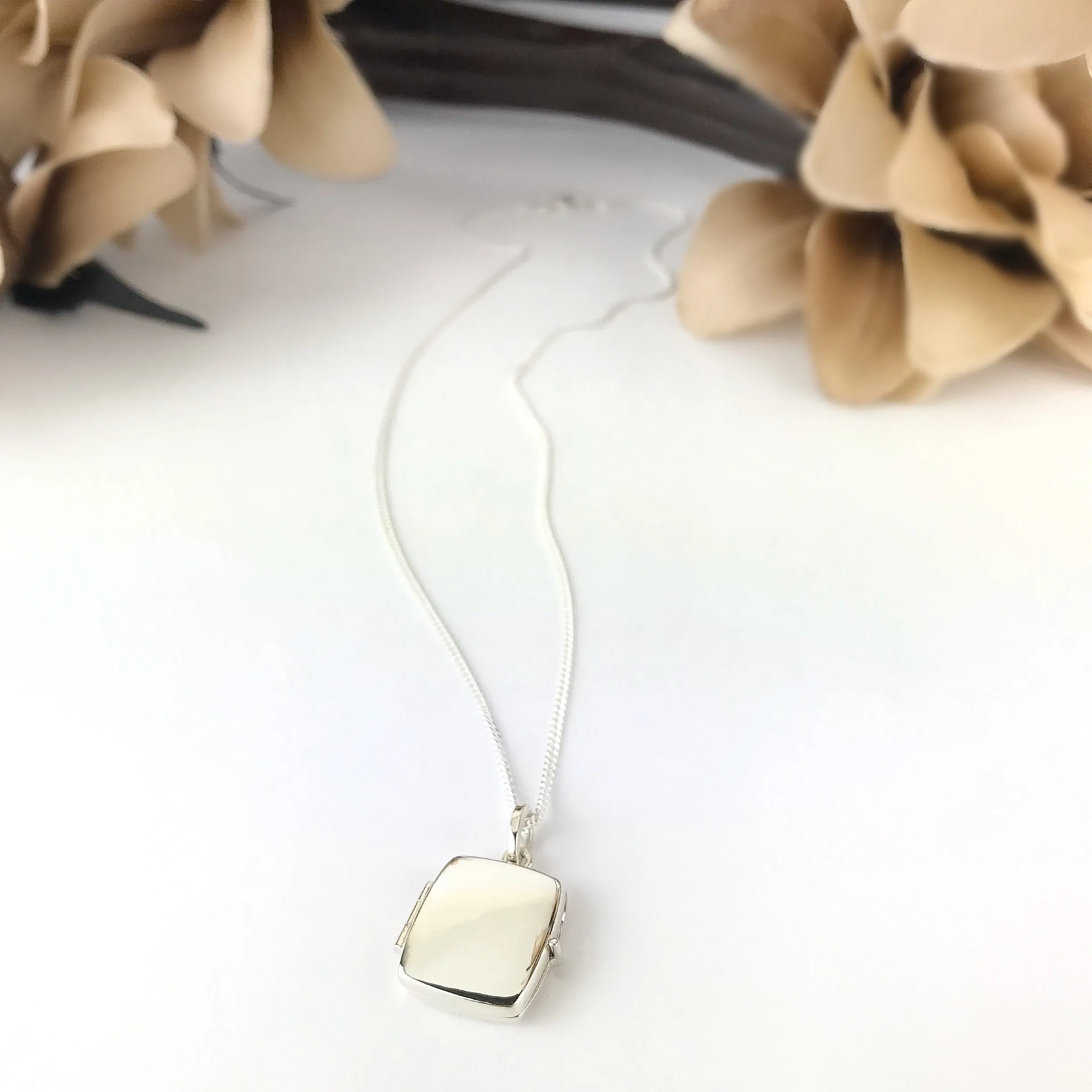Silver Square Locket - VP1632