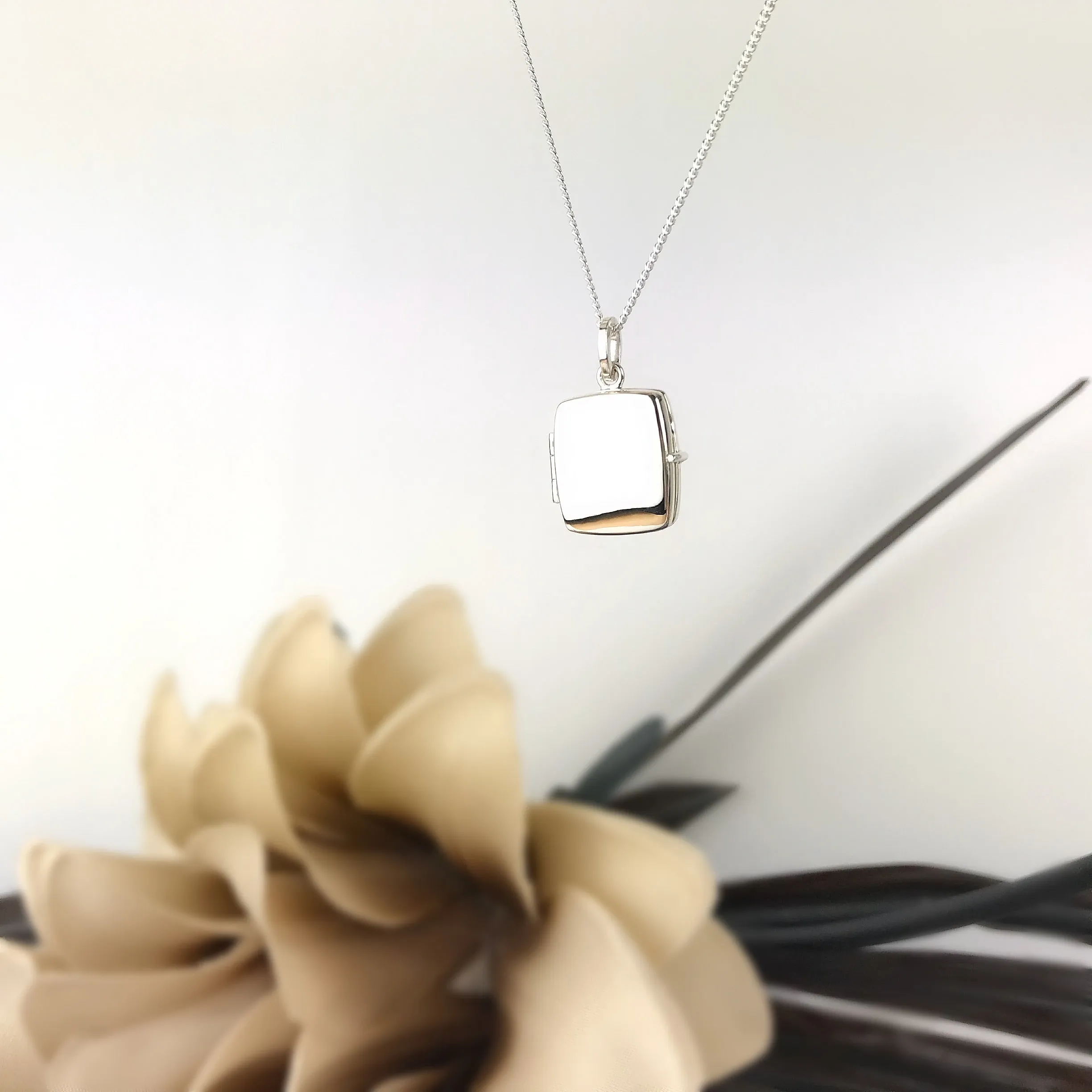 Silver Square Locket - VP1632