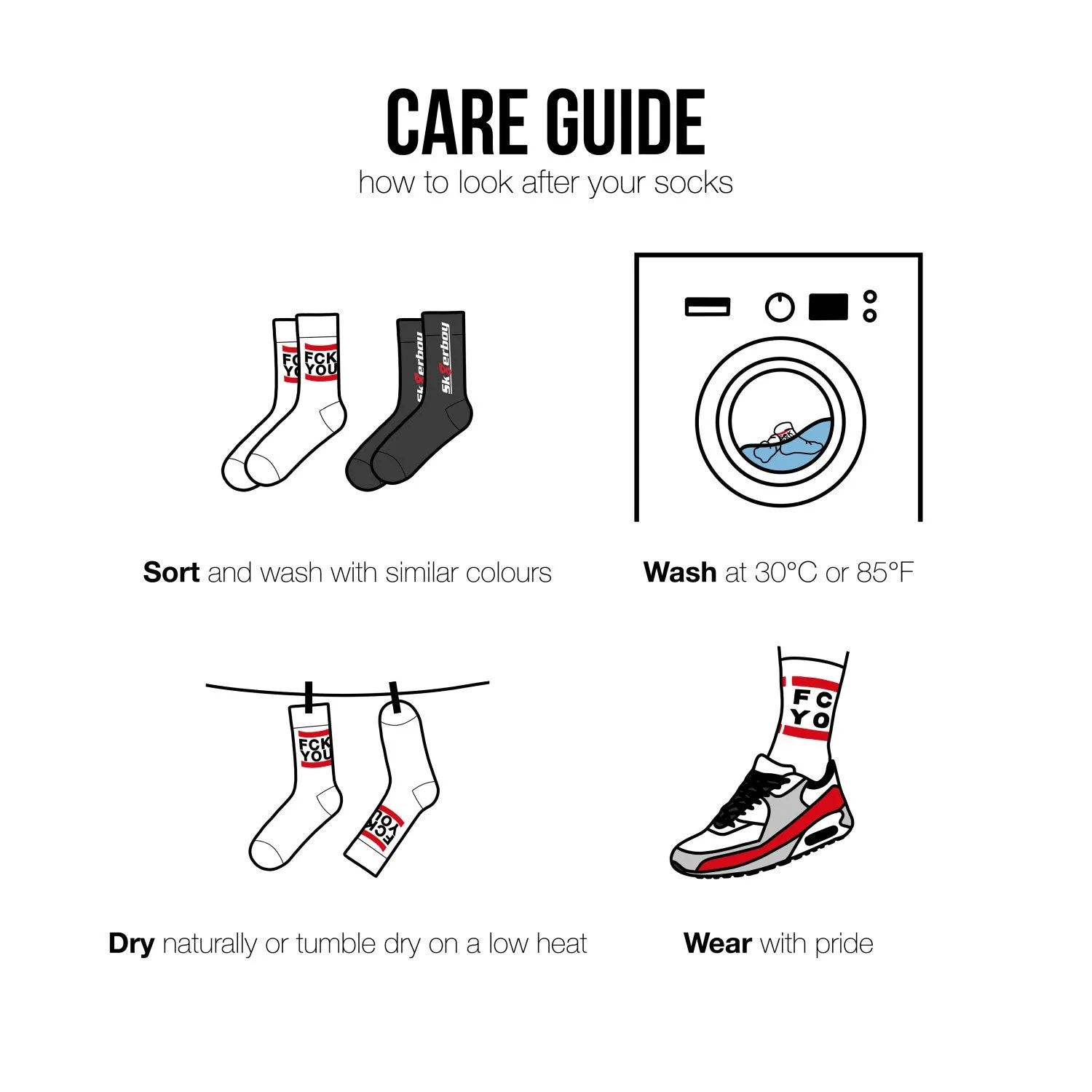 Sk8erboy® SNEAKS   SOCKS Socks