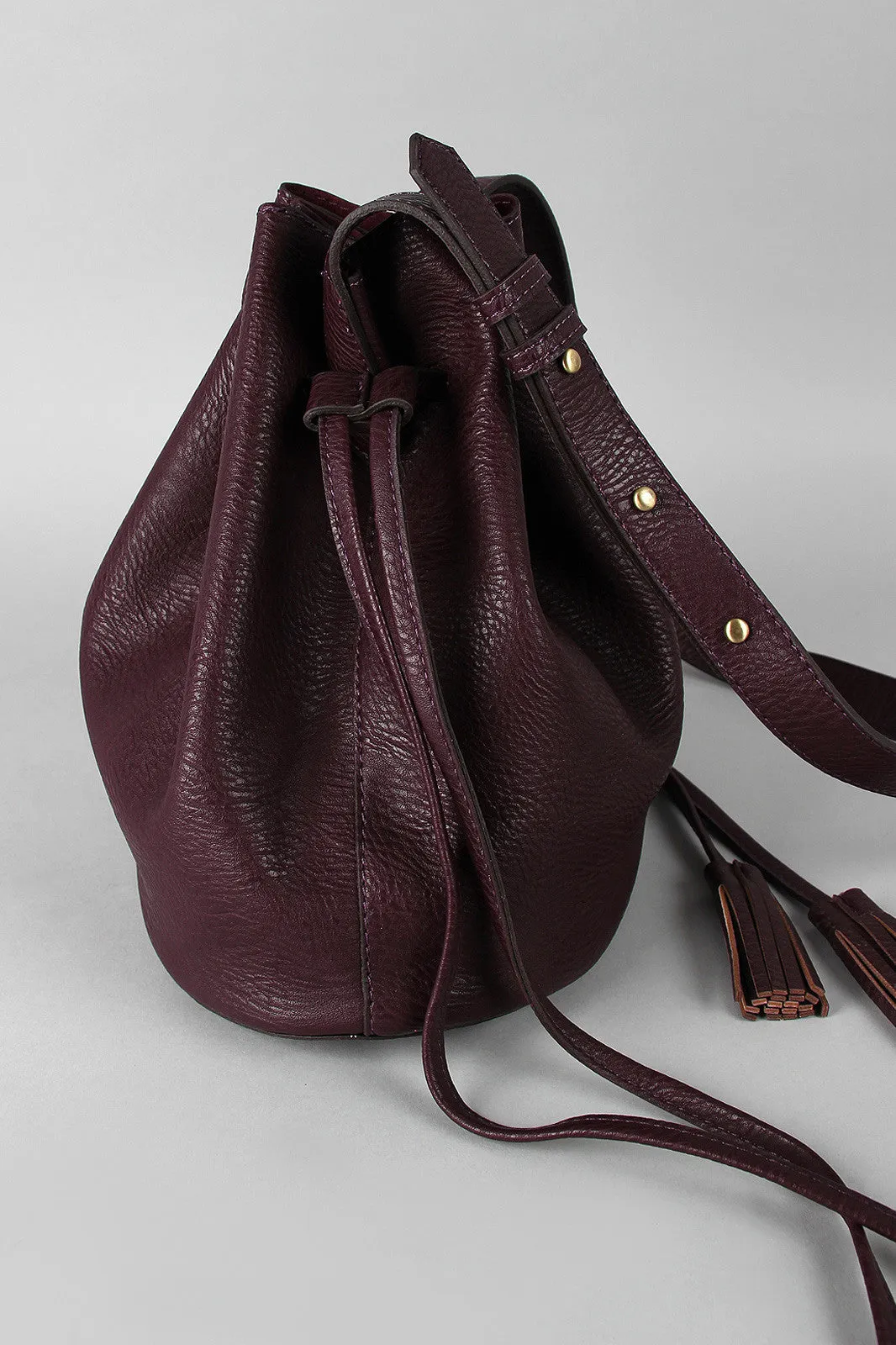 Small Double Drawstring Bucket Bag