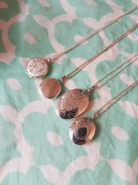 SOLD - G - Vintage Silver Lockets