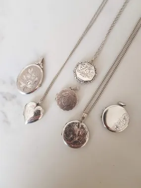 SOLD - Grace -Vintage Silver Lockets