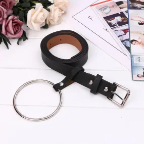 Solid Waist Buckle Women Decoration Belts Casual Circle
