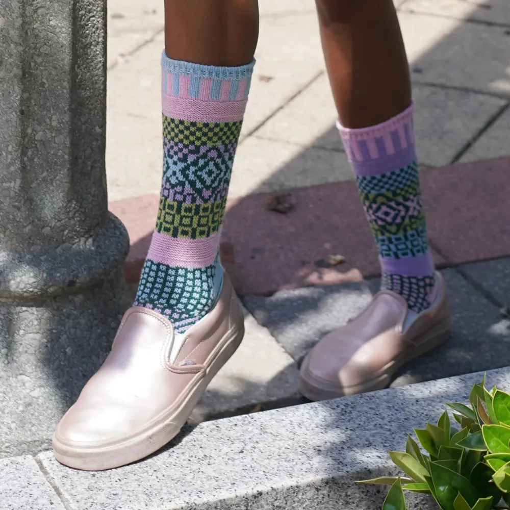 Solmate Socks Lilac Crew Socks (Unisex)