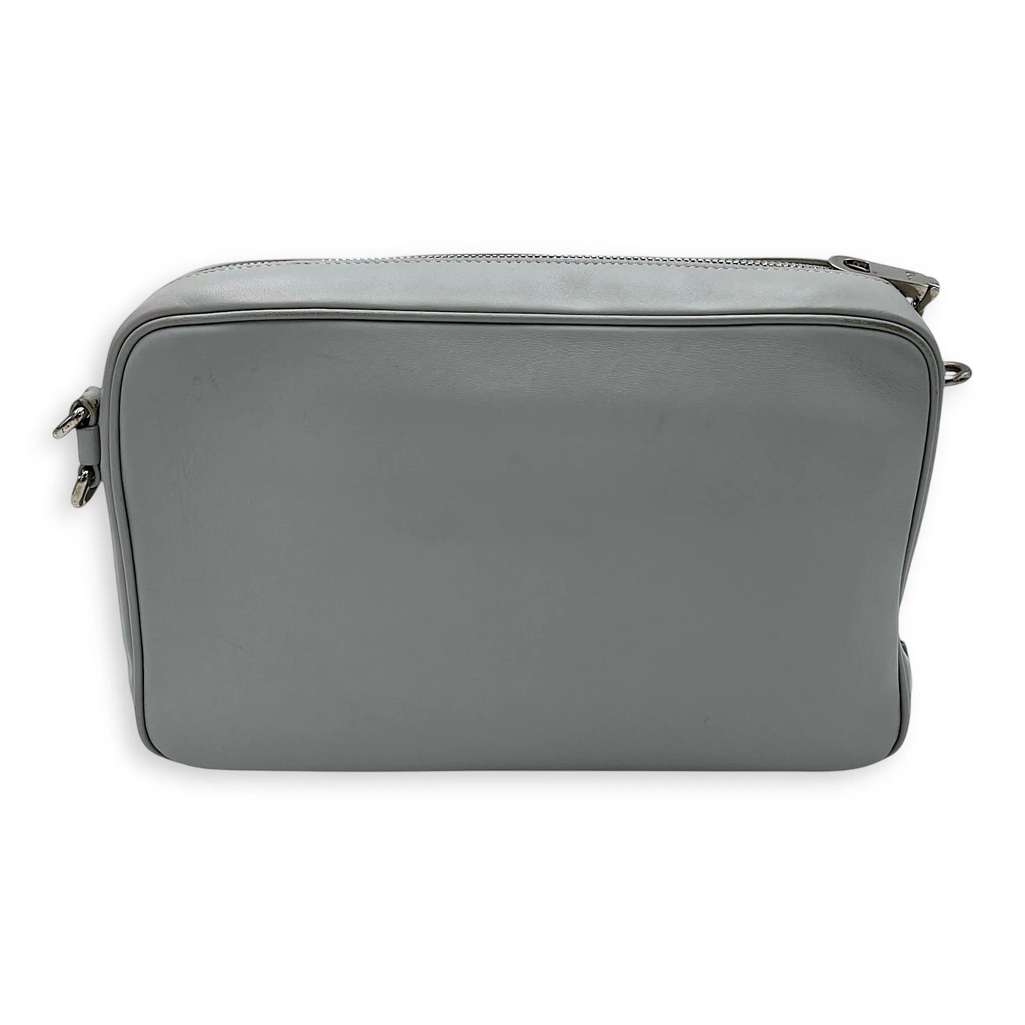 Stardust Crossbody Bag Grey in Lambskin, Silver hardware