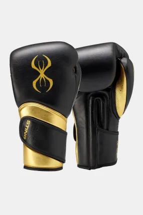 Sting Viper X Boxing Gloves - Velcro Black/Gold