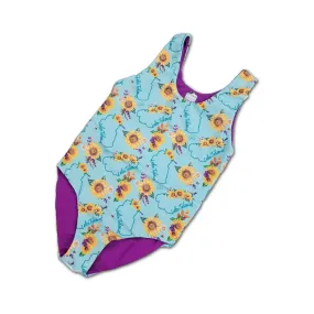 Teal Thrill Kids One Piece