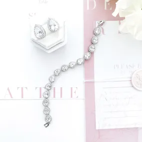 Teardrop Bracelet & Earring set
