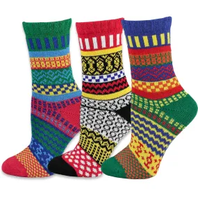 TeeHee Socks Women's Warmer Cotton Crew ACE 3-Pack (11321)