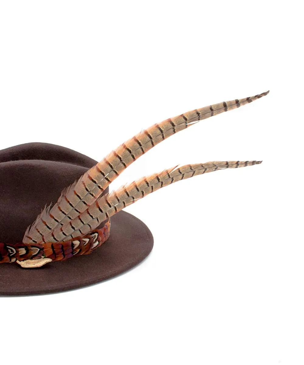 The Isabella in Brown (Pheasant Feather Tail)