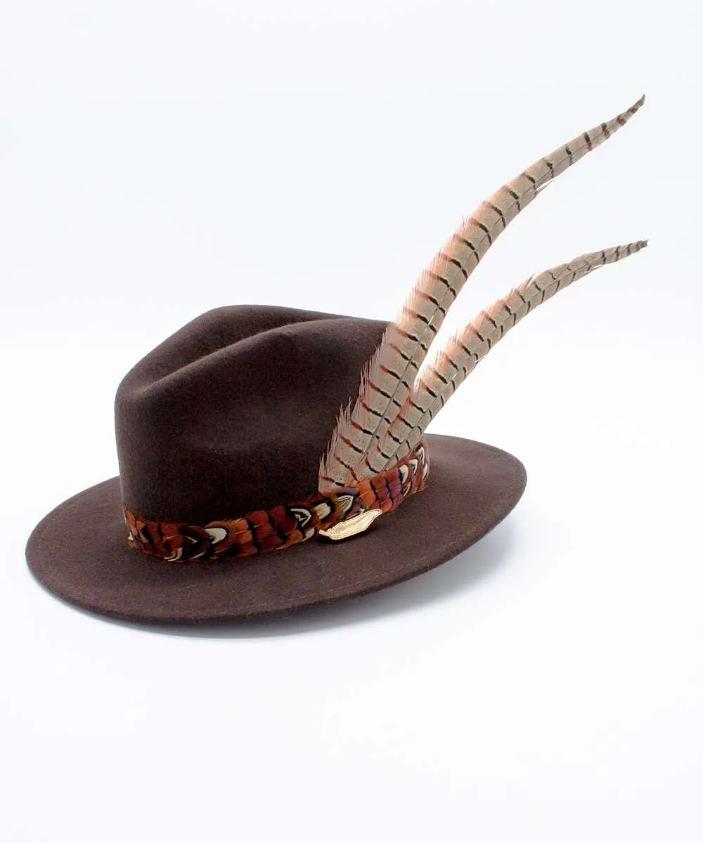 The Isabella in Brown (Pheasant Feather Tail)