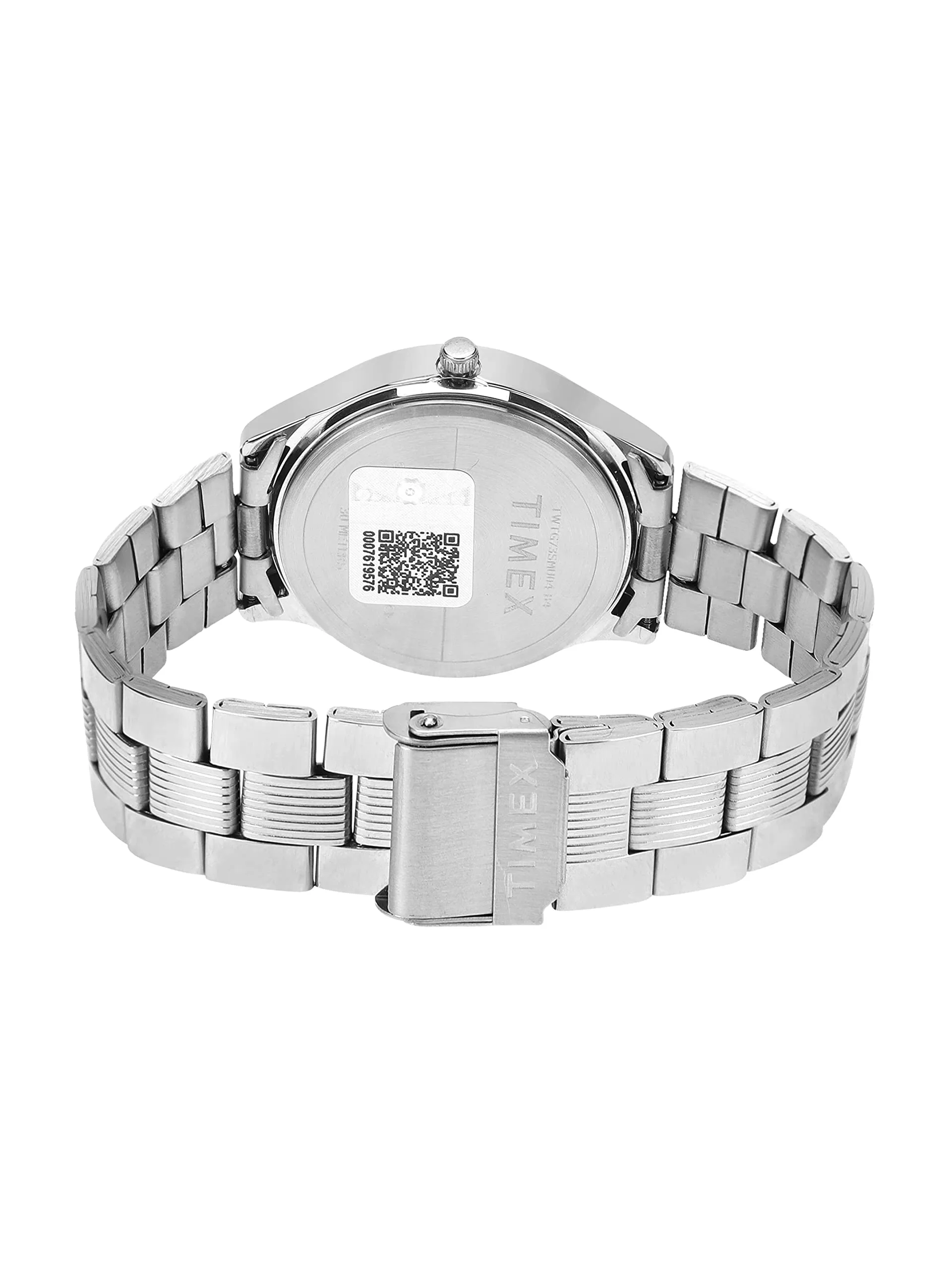 TIMEX Stainless Steel 3 Hands Men Analog Blue Dial Coloured Quartz Watch, Round Dial with 40 Mm Case Width - Twtg73Smu01