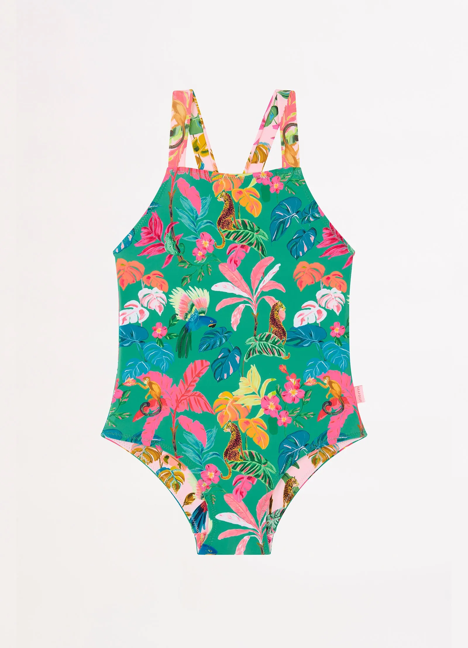 Tropical Dreams Girls Reversible One Piece - Tropical