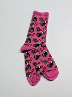 Tucan Leaves Crew Socks