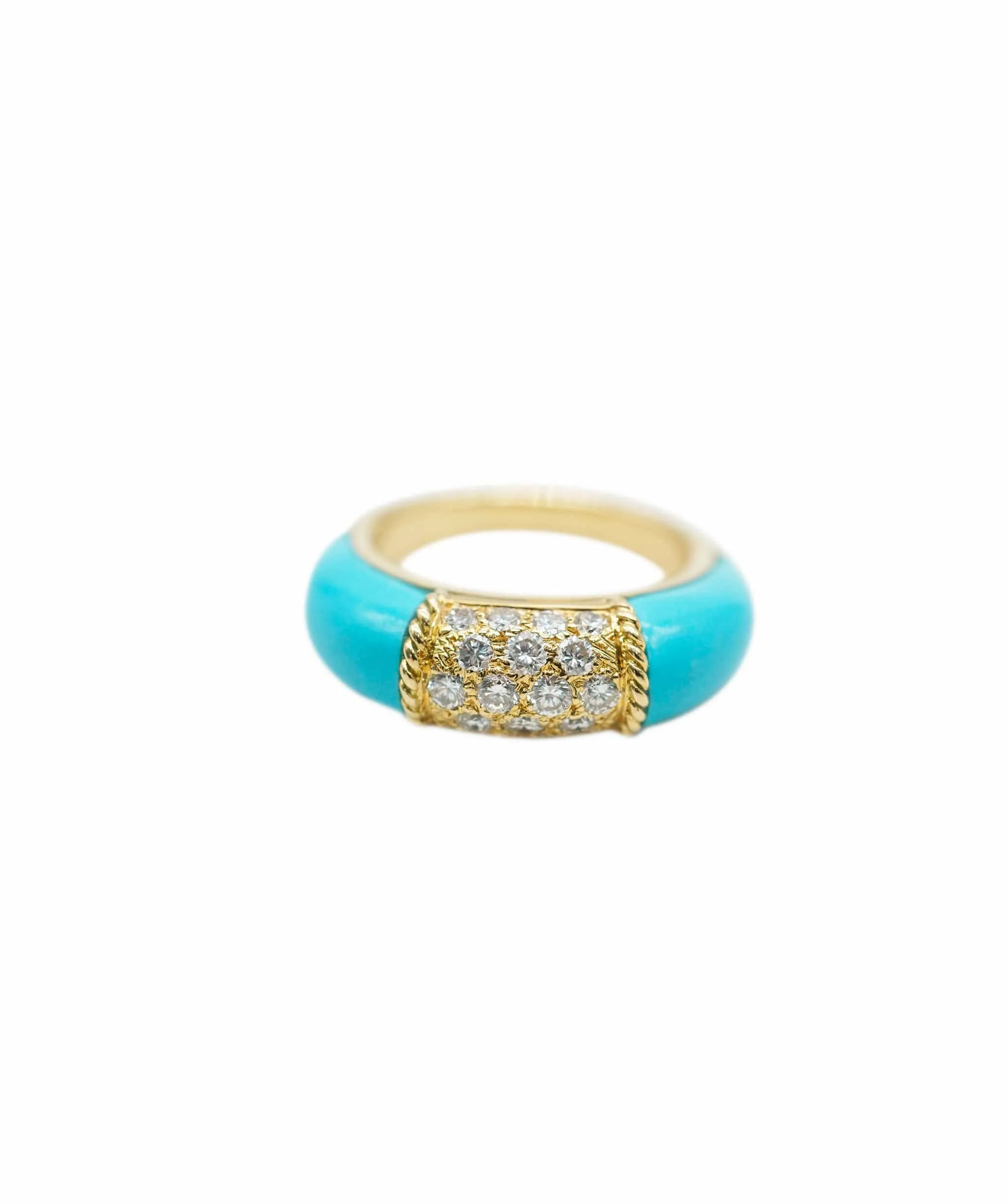 Turquoise Perlee Ring Van Cleef Diamond Philippine  - AJC0671