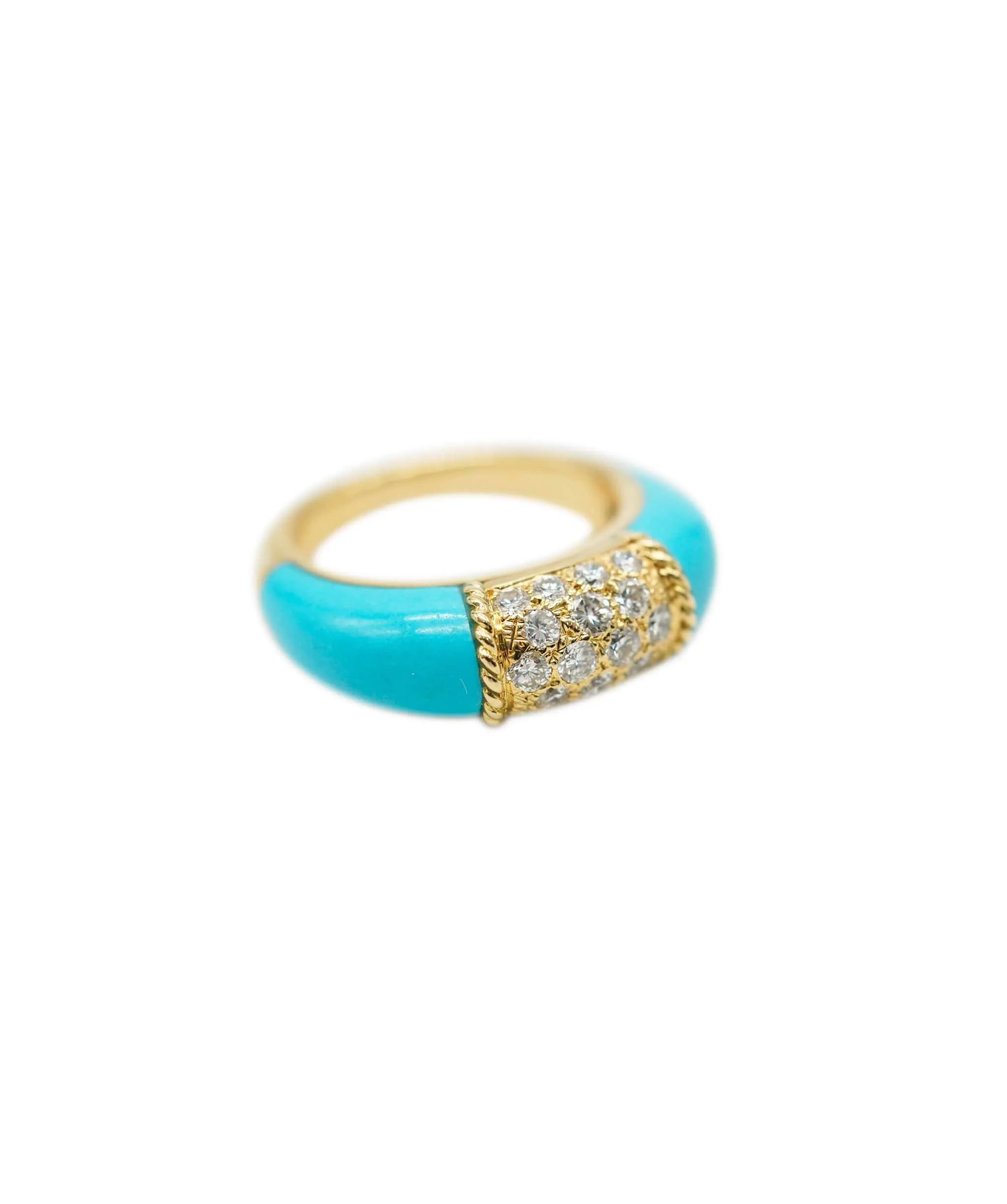 Turquoise Perlee Ring Van Cleef Diamond Philippine  - AJC0671