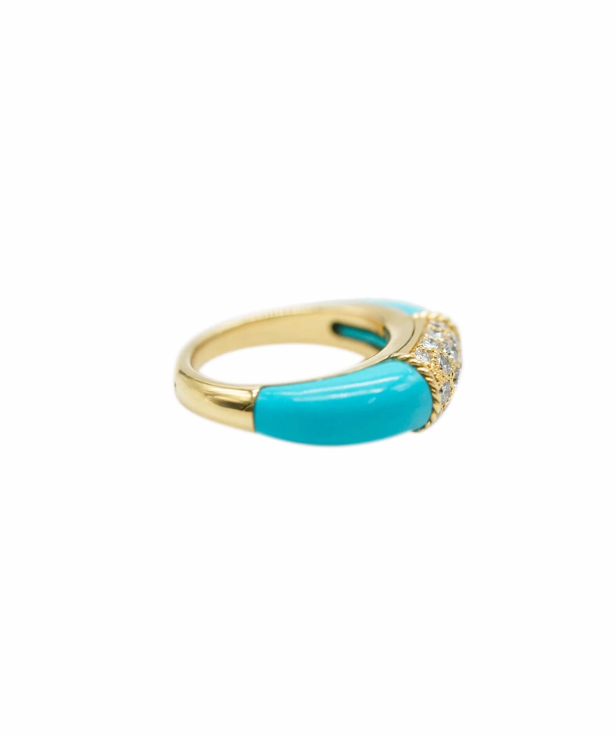Turquoise Perlee Ring Van Cleef Diamond Philippine  - AJC0671
