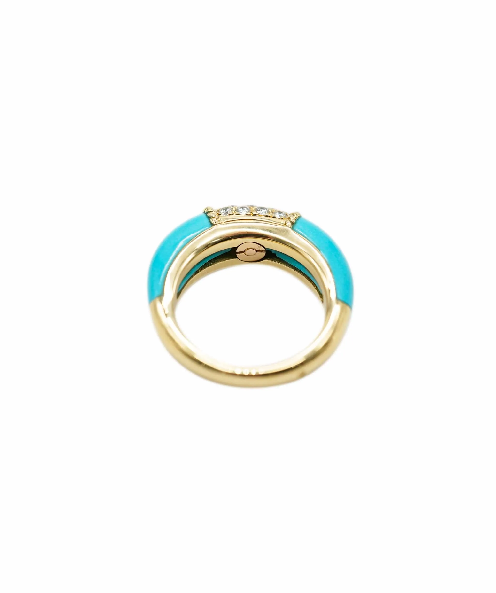 Turquoise Perlee Ring Van Cleef Diamond Philippine  - AJC0671