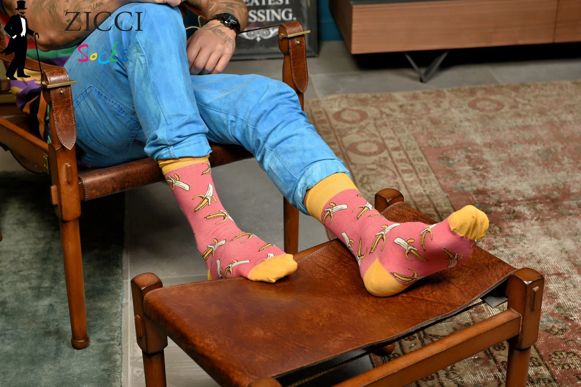 Tutti Frutti Combo - Colors Black, Pink, Yellow, Blue - 4 Pairs