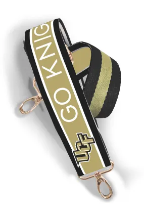 UCF Reversible Patterned Shoulder Strap - Gold