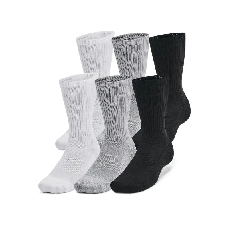 Under Armour Unisex UA Training Cotton 6-Pack Crew Socks