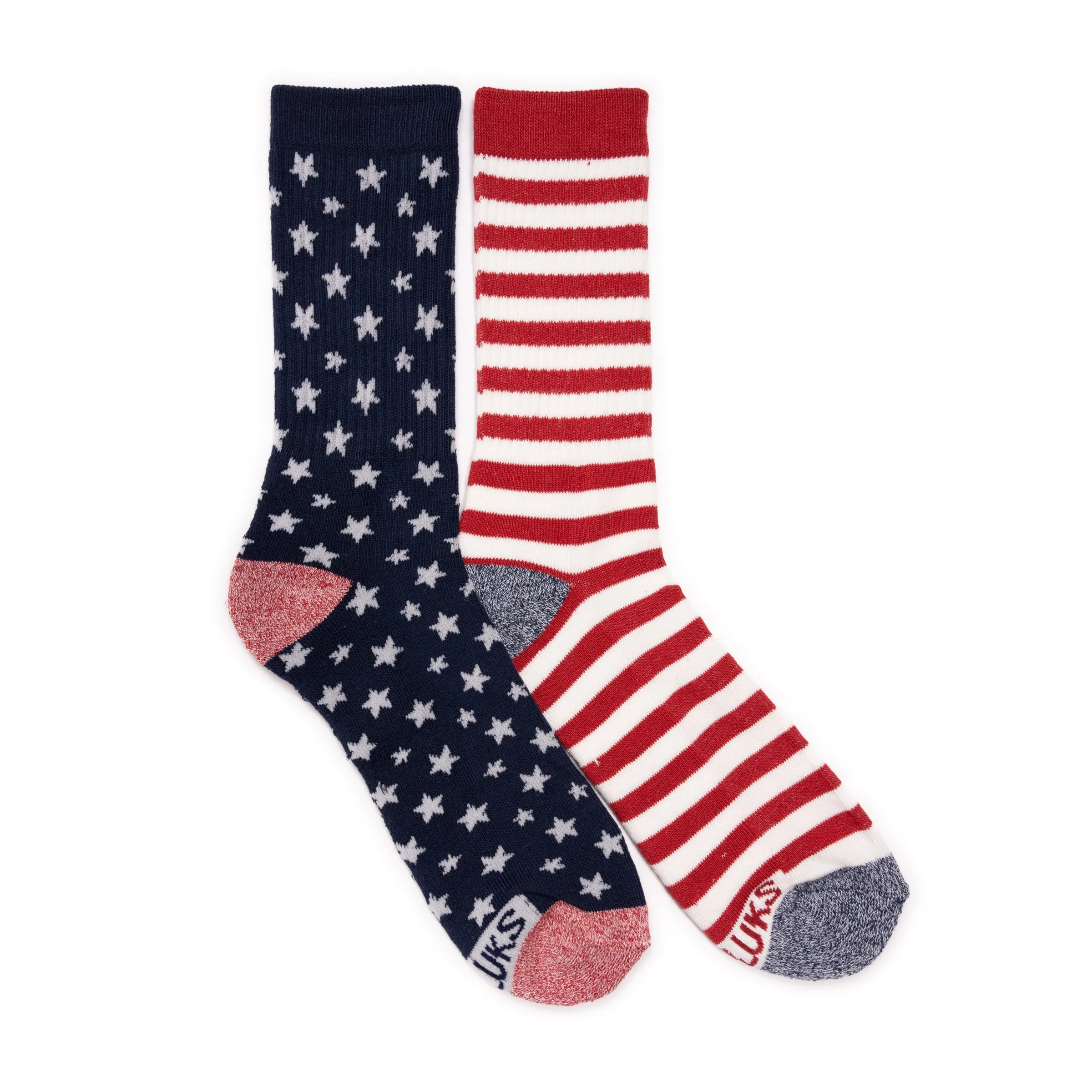 Unisex 2 Pack Unisex Crew Socks