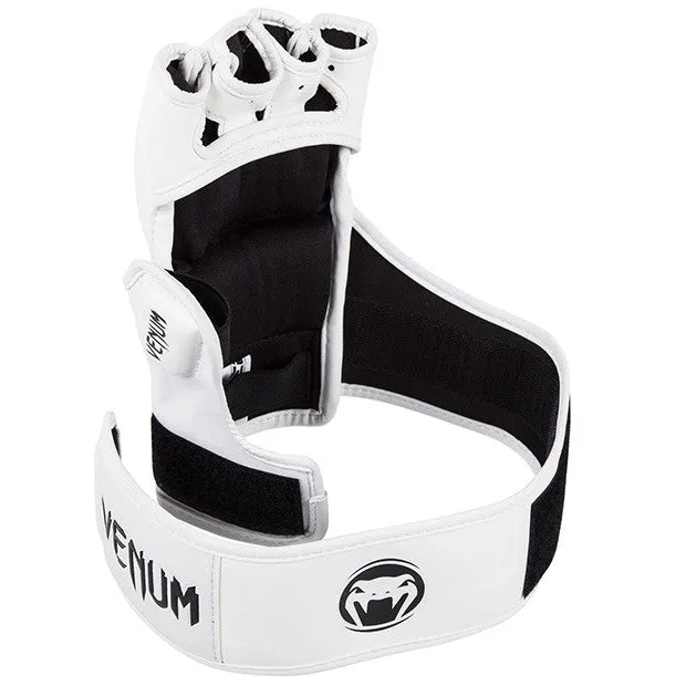 Venum 0124 Impact MMA MUAY THAI BOXING SPARRING GLOVES Skintex Leather Size S / M / L-XL White